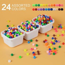 120 x Pony Beads Plastic