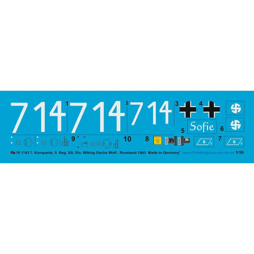 Peddinghaus decals 1220001143 - decals,