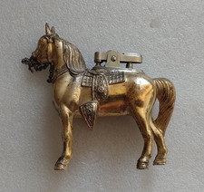 Feuerzeug Metallpferd, Tischfeuerzeug Pferd aus Metall