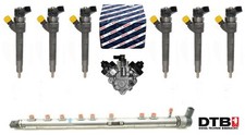 Injektoren 6x + Hochdruckpumpe + Railrohr BMW 13537810702 0445010634 0445110595