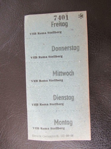 Original ddr essenmarken veb - original,