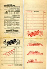 Thaga Kaffee--Werbung-1951--Kassenblock-