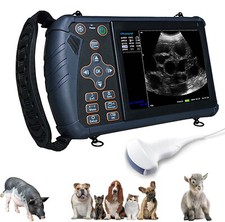 Tragbarer Veterinär Ultraschallscanner 3,5MHz konvexer Sonde für Schweine Schafe
