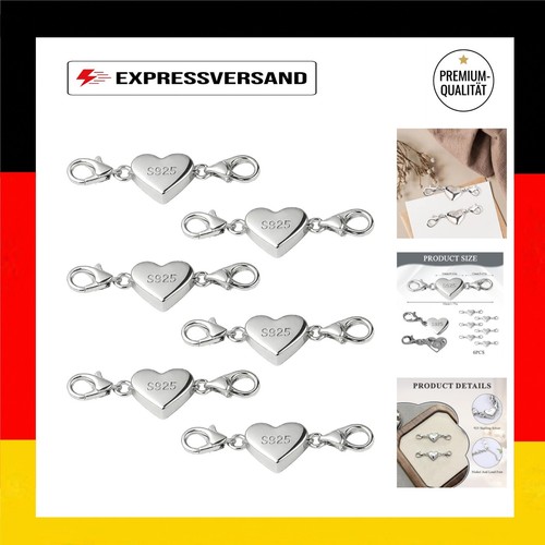 Stück herz magnetverschluss - 6,