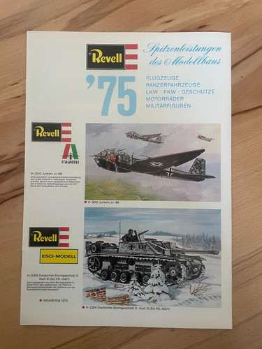 Revell 1975 modellbau prospekt - revell,