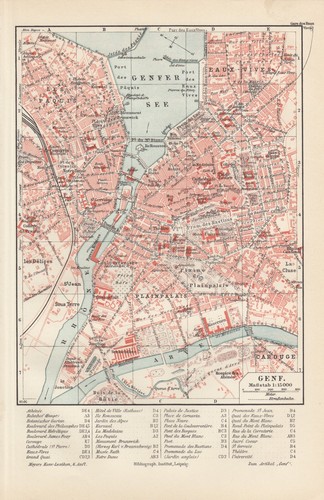 Landkarte city map 1906
