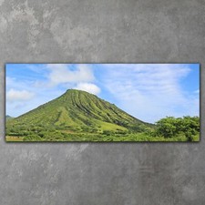 Leinwand Wandbilder XXL Canvas Wohnzimmer Grüne Berge Landschaft Natur 125x50