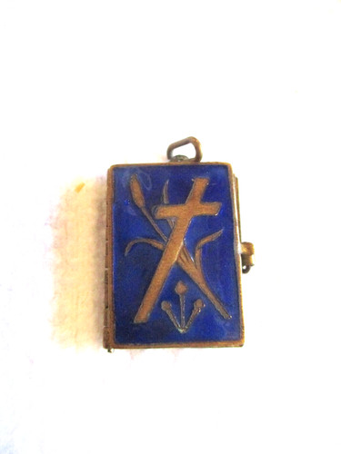 Jugendstil medaillon blau - jugendstil,