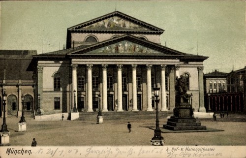 München nationaltheater - ak,