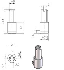 1x Schalter Stift Pin