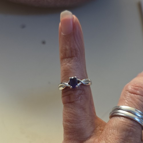 Ring oval amethyst - ring,