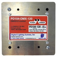 PD104-DMX-120 : 1x500W 120V