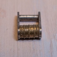 Antikes Zahlenschloss