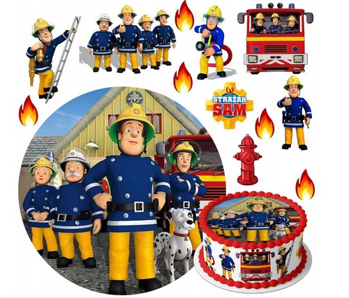 Fireman sam essbar zuckermasse - fireman,