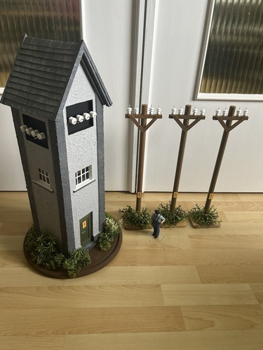 Trafohaus mit strommasten - mit,