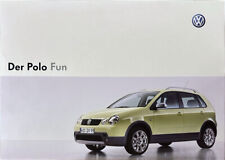 VW Polo FUN Prospekt Brochure Depliant 09/2003
