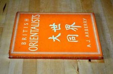 BRITISH ORIENTALISTS, ARBERRY A. J., Very Good Book