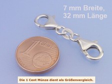 Echt 925 Silber Doppelkarabiner Verschlusse in 5 6 7 mm Doppel Karabiner Wechsel