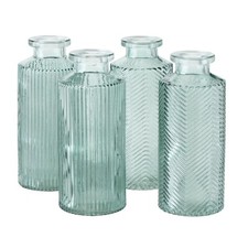 Blumenvase im 4er Set aus Glas