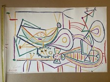 Picasso Comp. Original Lithographie 1948 School Prints Ltd. London Vallauris