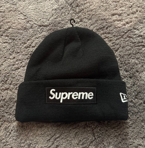 Supreme box beanie - beanie, black