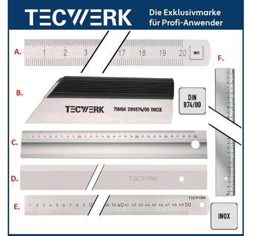 Tecwerk stahlmaßstab - tecwerk,