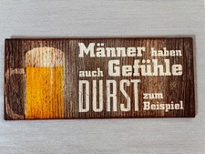 Blechschild mit Spruch für Kellerbar 30,5 cm x 13 cm