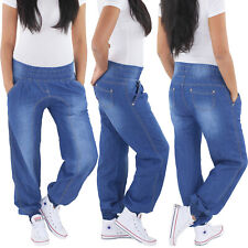 Sotala Damen Aladin Boyfriend Baggy Harem Pluder Jeans Hose Pumphose Haremshose 