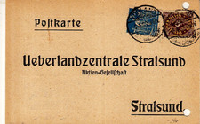 Reich Infla Brief : Vorland nach Stralsund 02.04.1920