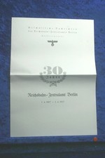 Reichsbahn Zentralamt Berlin 1937 (EE188) FAKSIMILE Eisenbahn Archiv Verlag