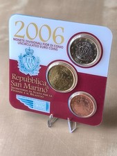 San Marino, Coincard, 2006, 1 € + 50 Cent + 5 Cent