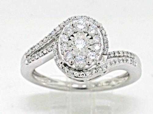 Moderner brillant ring - brillant,