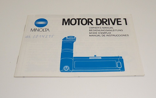 Minolta motor drive - minolta,
