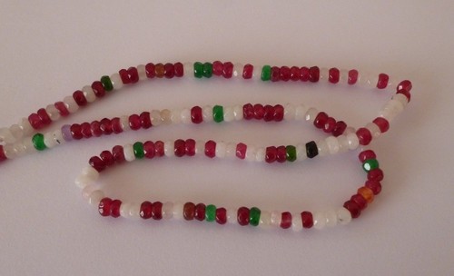 Strang malay jade facettiert - 1,