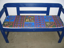 Kissen f. Friesenbank 110cm Polsterauflage Gartenbank blau NEU