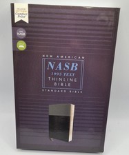 NASB Thinline Bible 2020 Leathersoft Leder Black Red Letter Edition 1995 