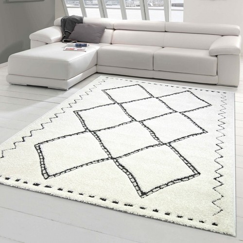 Flauschiger teppich mit - flauschiger,