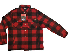 DICKIES Herren Thermohemd Arbeitshemd Portland rot Fleece gefüttert Gr. XXL NEU