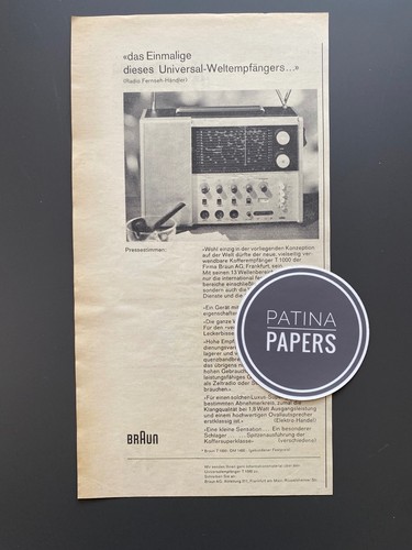 1964 braun weltempfänger - 1964, t