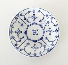 Vintage Untertasse für Kaffeetasse Indisch Blau Strohblume
