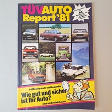 TÜV Auto Report '81. 84 Modelle. DetekTÜV. Sicherheitsanalyse. Vierradantrieb...