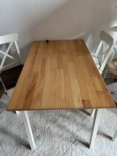 IKEA Pinntorp Tisch, Hellbraun Lasiert/Weiß Las., 125x75 Cm