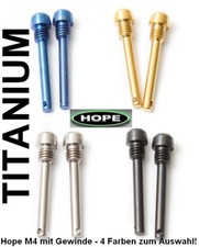 HOPE M4 V4 RX4 X2 V2: 2 Bremsbelägeachsen aus TITAN, 43% leichter, 4 Farben