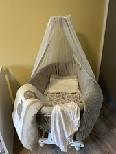 Stubenwagen Alvi Weiß/grau Baby