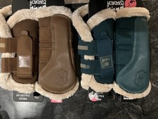 Eskadron Gamaschen Mesh Faux Fur, Fellgamaschen vintage green/almond Neu, Gr. L