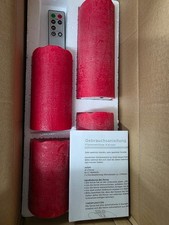 Elambia 4 rote Kerzen für