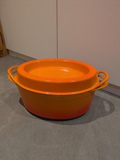 Le Creuset Bräter oval 30 cm Ofenrot Gusseisen