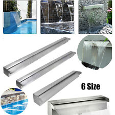 Wasserfall Edelstahl WASSERFALL für Teich/Bachlauf Schwalldusche Springbrunnen