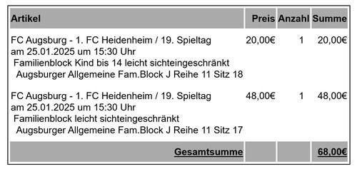 Bundesliga tickets augsburg - tickets,