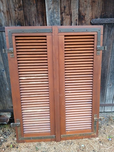 Paar fensterladen holz - paar,